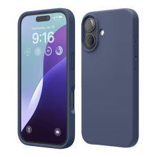 Чехол iPhone 16 Elago Soft Silicone Liquid Jean Indigo