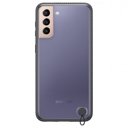 Чехол-накладка Galaxy S21 Plus Clear Protective Cover Black Black (Черный)