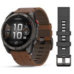 Купить Garmin Fenix 8 Pro - 51 mm, AMOLED Sapphire, Carbon grey DLC titanium with Chestnut leather band (010-03199-40) Garmin Fenix 8 Pro - 51 mm, AMOLED Sapphire, Carbon grey DLC titanium with Chestnut leather band (010-03199-40)