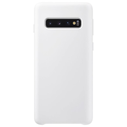 Чехол Galaxy S10 Silicone Cover White White (Белый)