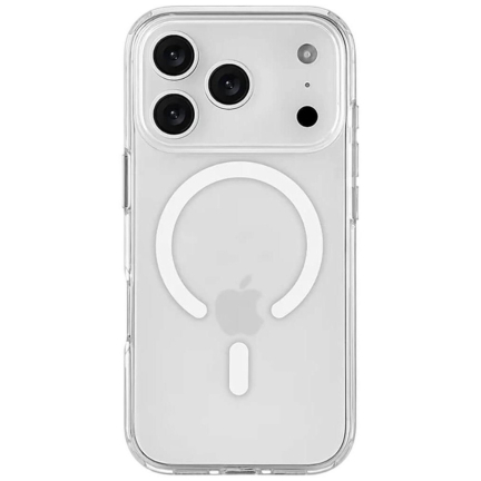 Чехол iPhone 17 Pro Max Silicone Case 360 MagSafe Clear Clear (Прозрачный)