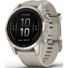 Garmin epix Pro (Gen 2) Sapphire 42 mm Soft Gold / Light Sand Band