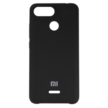 Чехол Xiaomi Redmi 6 Silicone Cover Black Black (Черный)