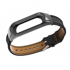 Ремешок для Mi Band 4 Leather Black